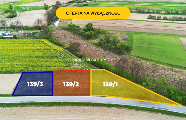 30 ar działek budowlanych, gm. Czernichów 