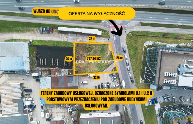 Działka przy Nowohuckiej w Krakowie pod inwestycje