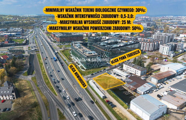 Działka przy Nowohuckiej w Krakowie pod inwestycje