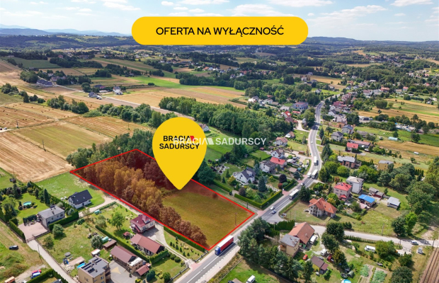 Działka usługowa / MPZP / główna droga krajowa
