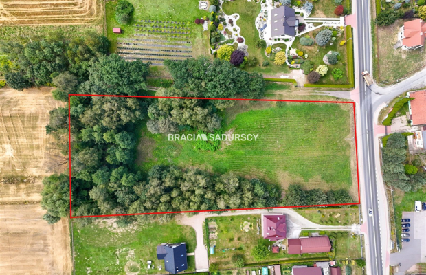 Działka usługowa / MPZP / główna droga krajowa