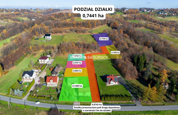 Działki z widokiem na las Leńcze Gm. Kalwaria