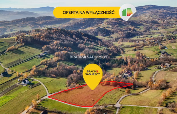 Widokowa działka w Beskidzie Wyspowym