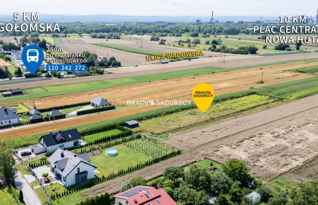 Ogrodzona działka 917m2 Glinik 