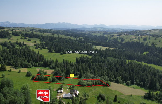 Inwestycyjny Gotowiec na Podhalu! Działka 4267 m² z WZ na 6 Domów w Bańskiej Wyżnej (os. Gielatówka) - Cena Promocyjna 997 000 