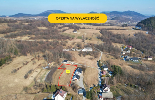 Piękna widokowa działka budowlana 16,63 ara Dobra