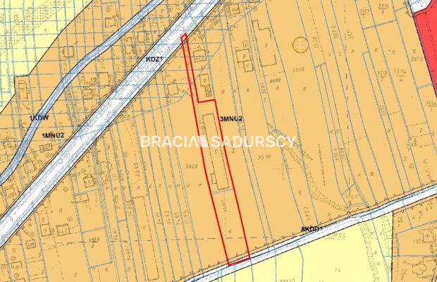 Działka z projektem na 5 bliźniaków 