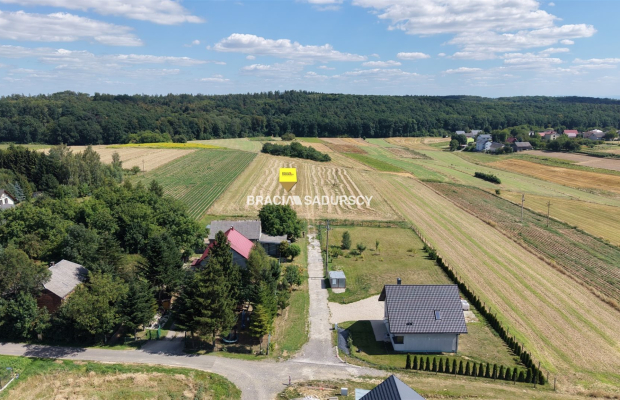 Duża działka inwestycyjna pod Krakowem - 1,5 km od S7 (węzeł Widoma) | Potencjał przekształcenia | Opcja zakupu 8 414 m² gruntu