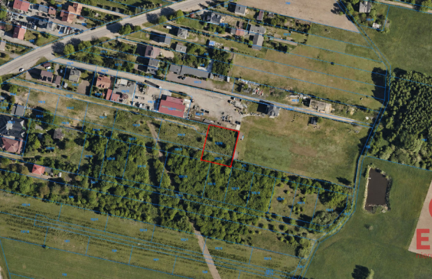 Działka budowlana 1200m2 z WZ narożna