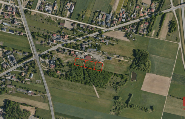 Działka budowlana 1200m2 z WZ narożna