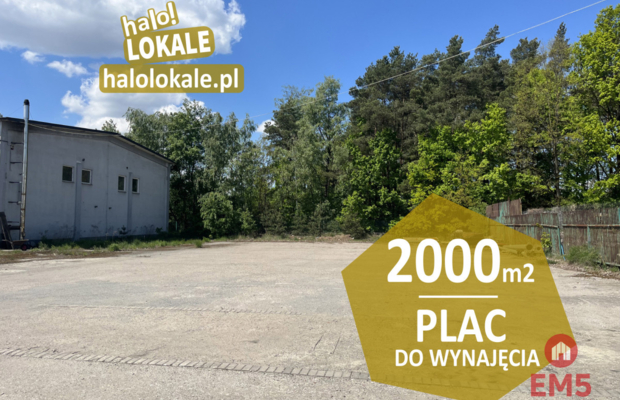 Plac utwardzony do wynajęcia.