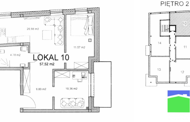 Pabianice - lokal 57,52 m2 ul. Warszawska