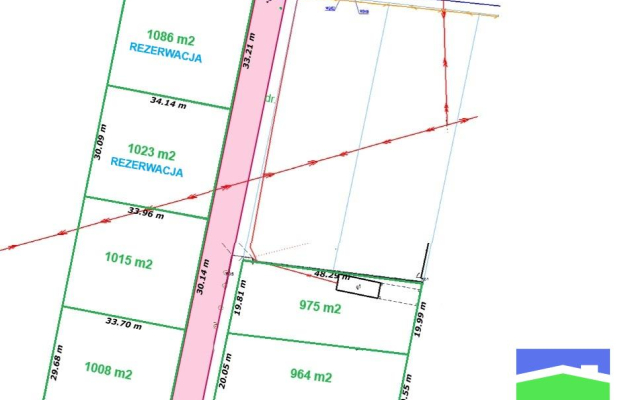 Krępa gm. Poddębice - działki z WZ o pow. 1000 m2