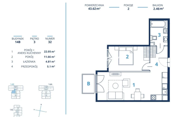 Gotowa inwestycja - metraże od 39 m2, Kraków