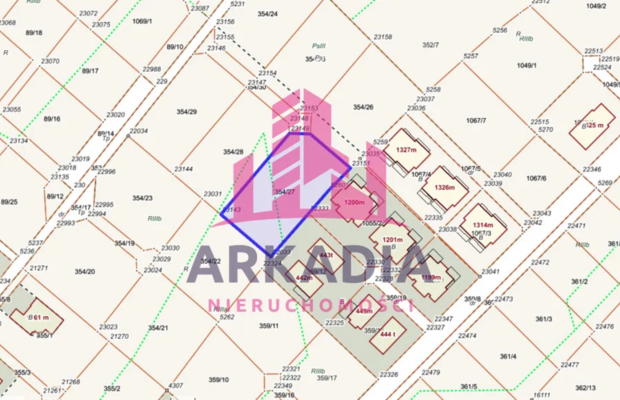 Działka budowlana ul. Wiosenna 1420 m2