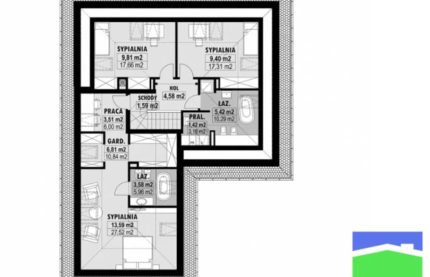 Widzew os. Nowosolna działka o pow. 2531 m2