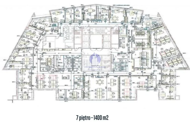 Śródmieście: lokal biurowy 1400m2 do wynajęcia