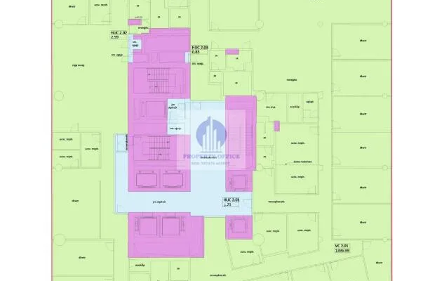Śródmieście: lokal biurowy 1563,59 m2 do wynajęcia