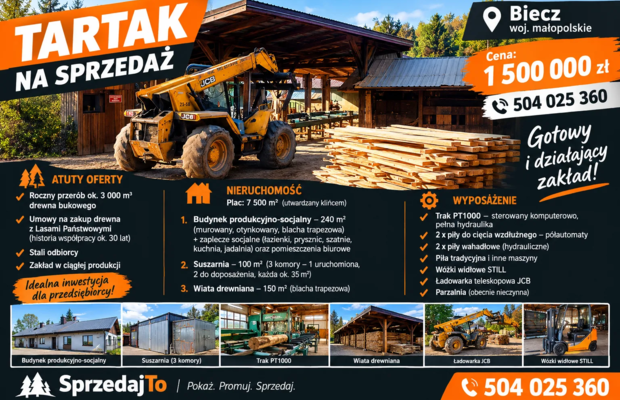 Sprzedam tartak