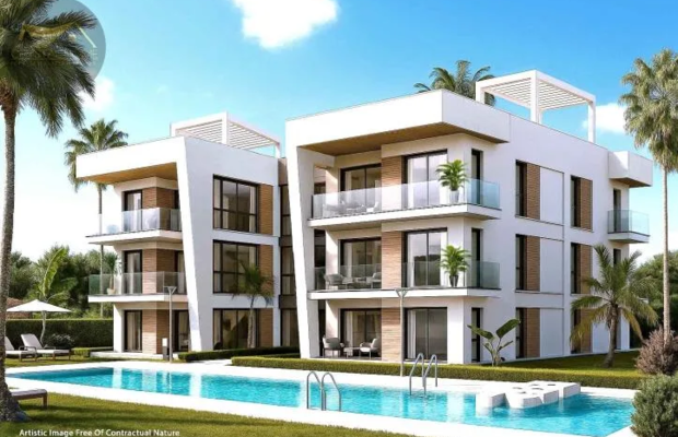 Apartament z dużym tarasem 800 m od plaży