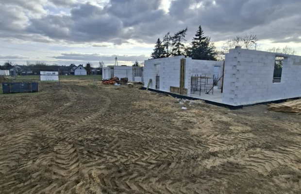 Nowy dom 100 m² | Sucha Górna k. Polkowic | garaż