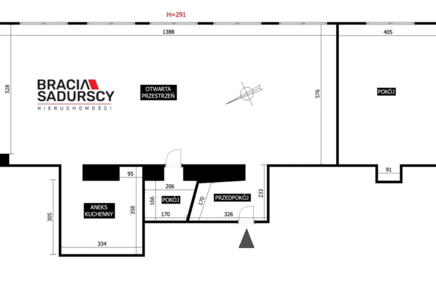 lokal biurowy 128 m2 Centrum Krakow blisko Wawelu