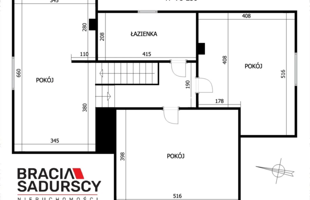 Dom wolnostojący wśród lasów i paru krajobrazowego