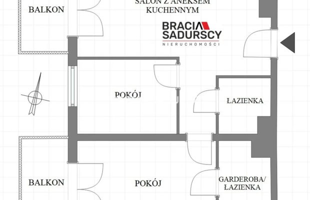 2 pokoje z garderoba na Tomickiego/Czyżyny