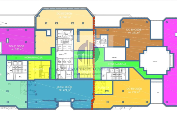 Śródmieście: lokal biurowy 305m2 do wynajęcia