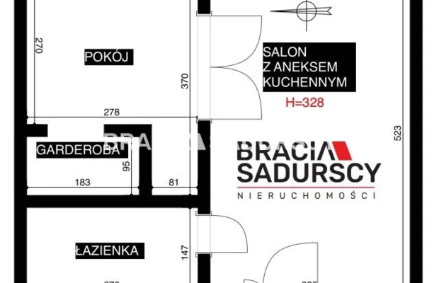 Dwupokojowy apartament z historycznym charakterem