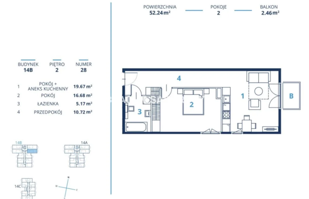 Gotowa inwestycja - metraże od 39 m2, Kraków
