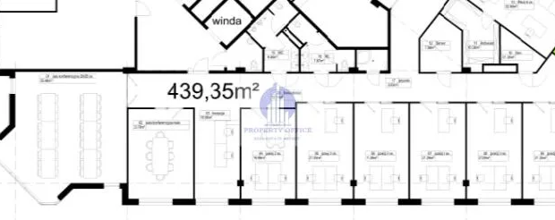 Żoliborz: lokal biurowy 439 m2 do podnajmu