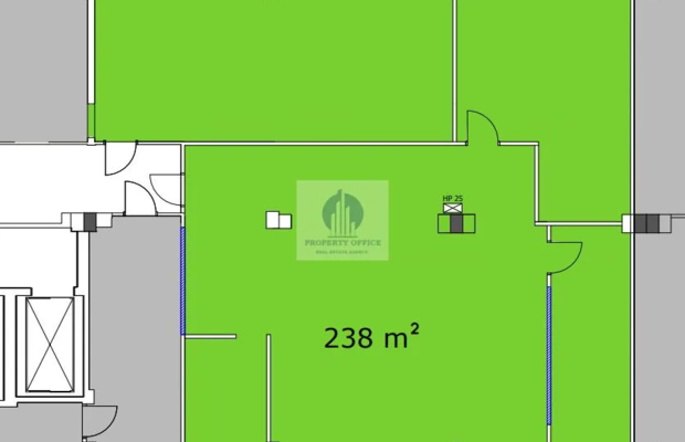 Włochy: lokal biurowy 261,80 m2 do wynajęcia