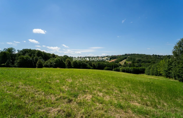 6 arów budowlanej, piękna panorama, Mogilany