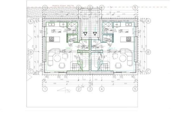 3pok.65m2 dwupoziomowe/nowoczesna bryła budynku 