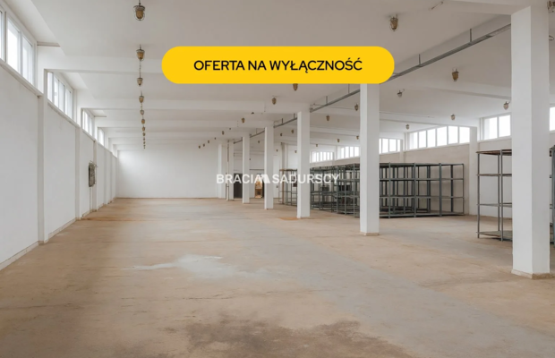 Hala mag. - prod. pow. 860 m2 w centrum Proszowic!