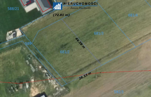 działki 12ar | Jędrzychów | gm. Polkowice