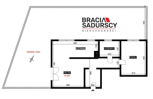 Nowoczesne 56 m² z ogrodem i garażem