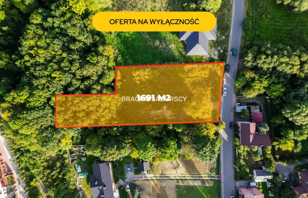 Działka budowlana | 1691 m² | MPZP | Słomniki