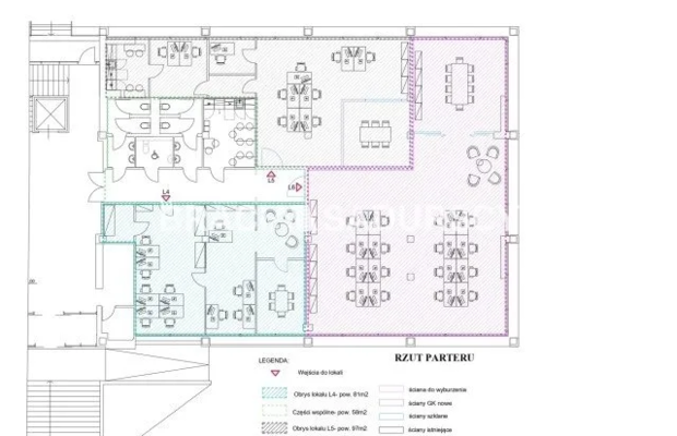 Wykończony lokal biurowy 154 m² do wynajęcia
