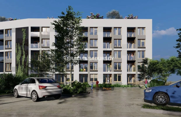 Dostępne mieszkania od 25m2 do 63m2. 