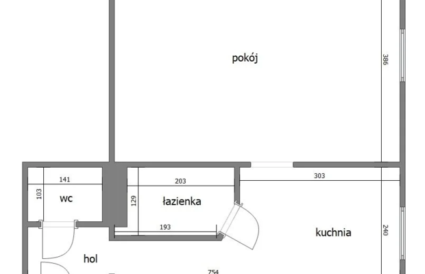 Stare Podgórze po remoncie, 41m 