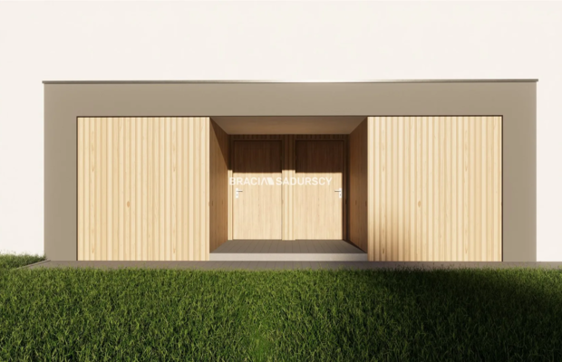 3pok.65m2 dwupoziomowe/nowoczesna bryła budynku 