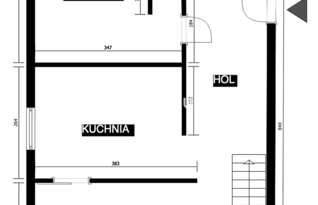 Dwupoziomowe mieszkanie 70 m² w granicy Krakowa