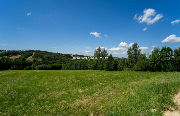 6 arów budowlanej, piękna panorama, Mogilany