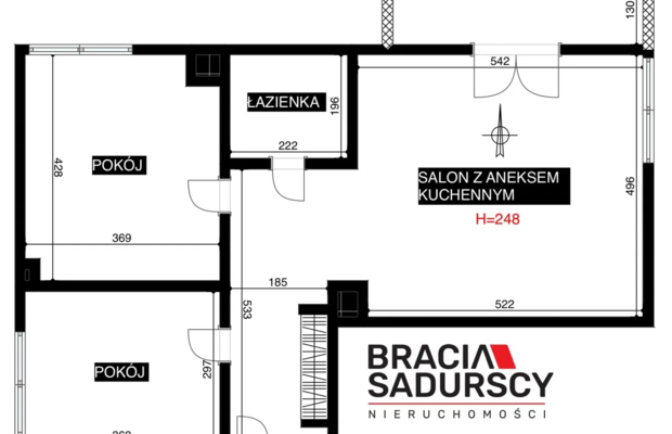 3 pokoje | 68,48 m² | Garaż | Miłkowskiego| Ruczaj