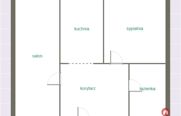 Dwa oddzielne pokoje, balkon, Centrum