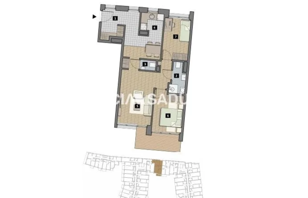 Dostępne mieszkania od 25m2 do 63m2. 