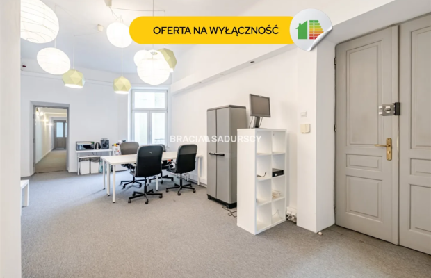 Przestronne biuro 140 m² w centrum Krakowa - ul. Lubicz 

 Szukasz świetnie skomunikowanego miejsca na siedzibę swojej firmy, k