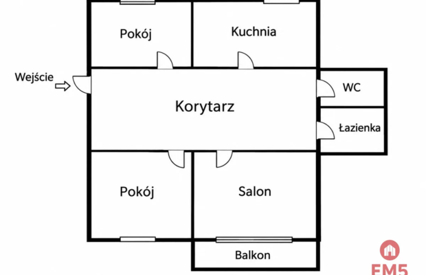 4 pokoje,1 piętro,  dla rodziny